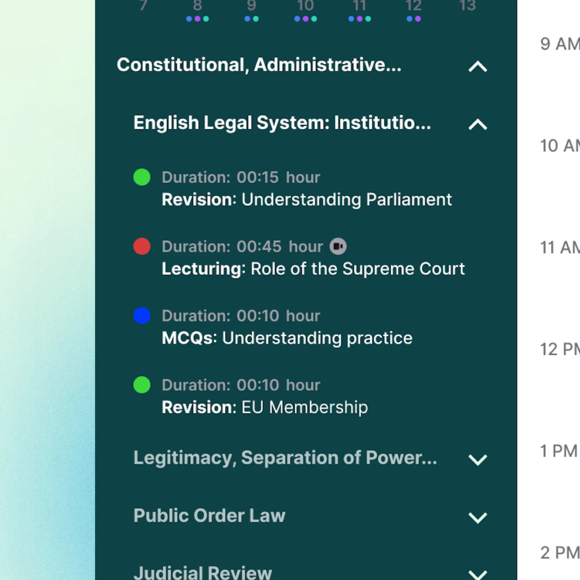 Adding custom tasks to Cleo SQE study schedule