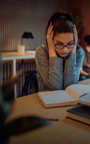 Cleo detecting burnout signs during SQE preparation