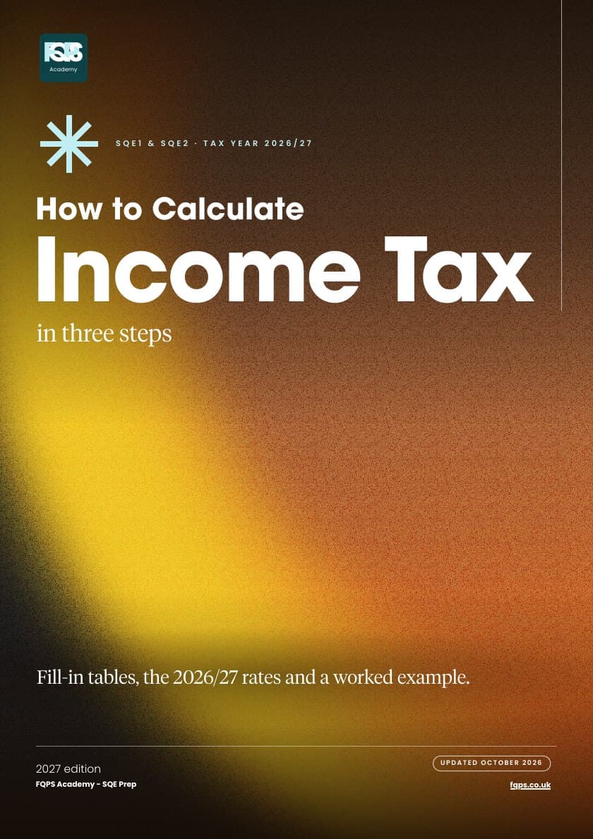 Cover of How to Calculate Income Tax: SQE 2027 Guide