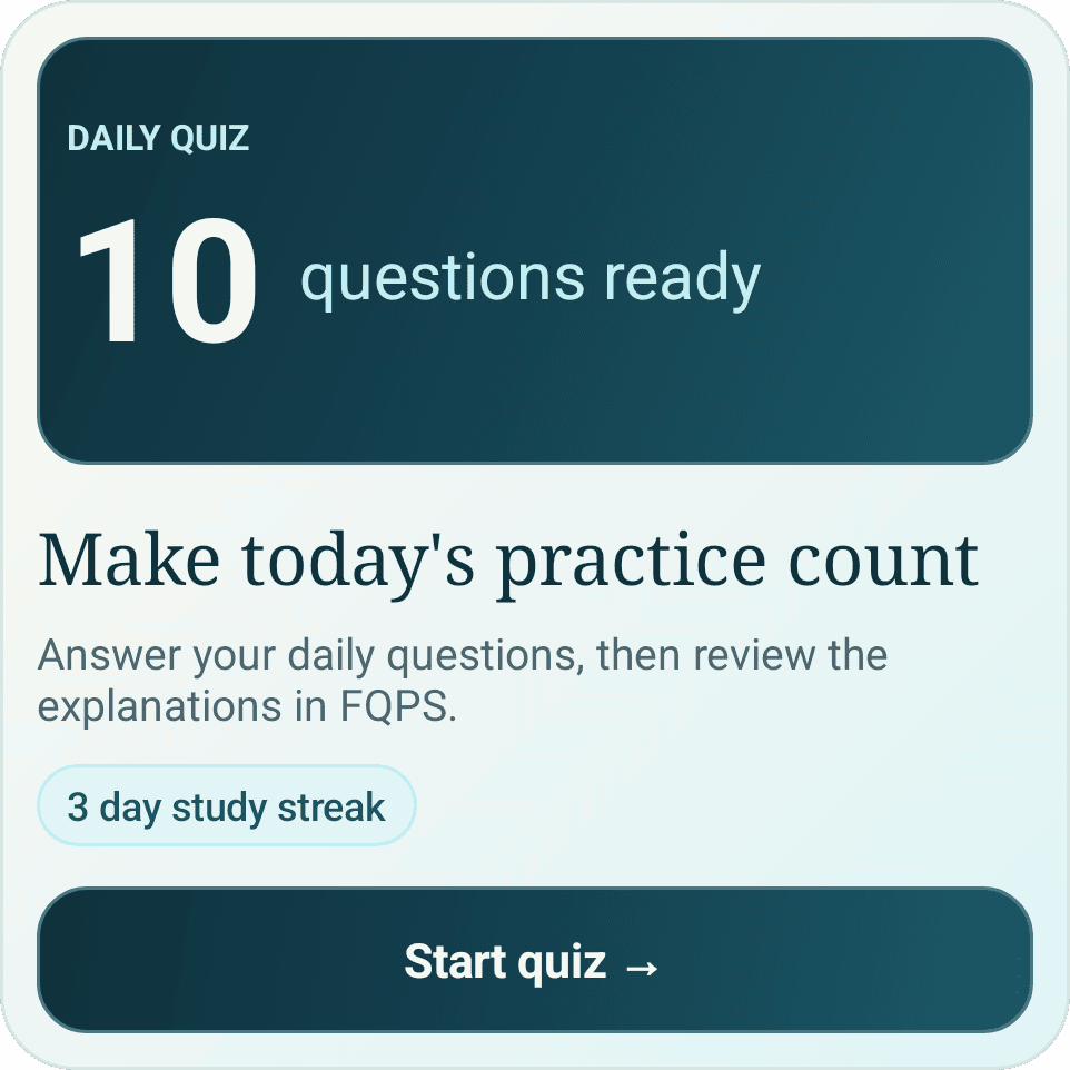 FQPS daily quiz Android widget
