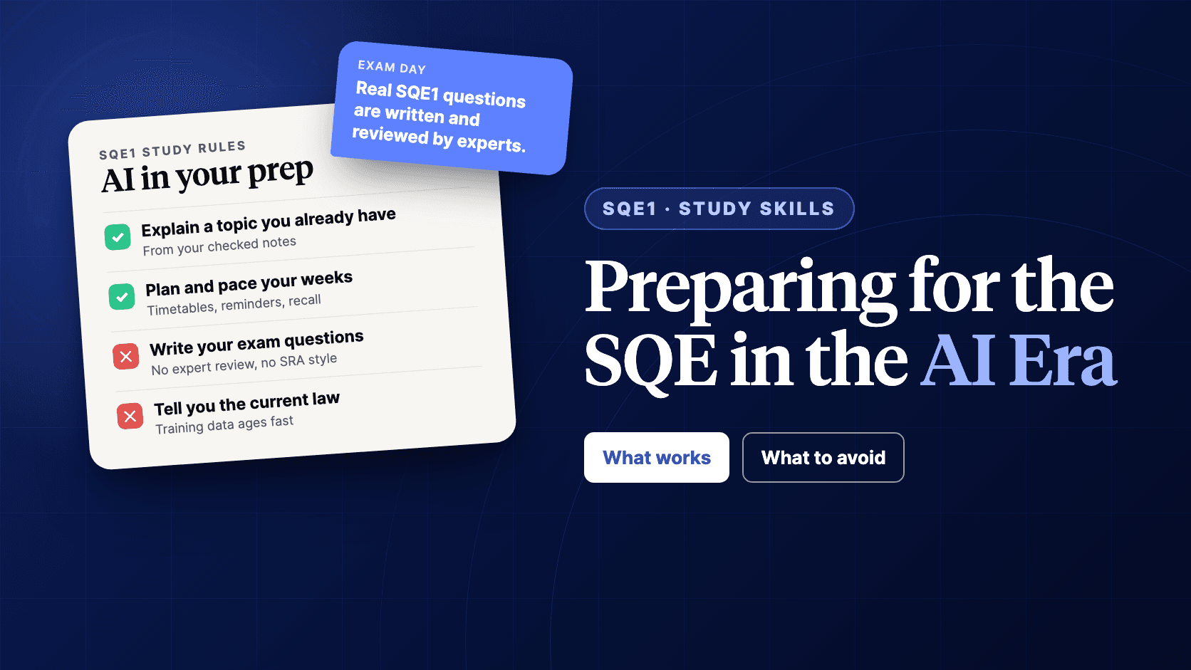 Preparing for the SQE in the AI Era: What AI Can and Can't Do for SQE1