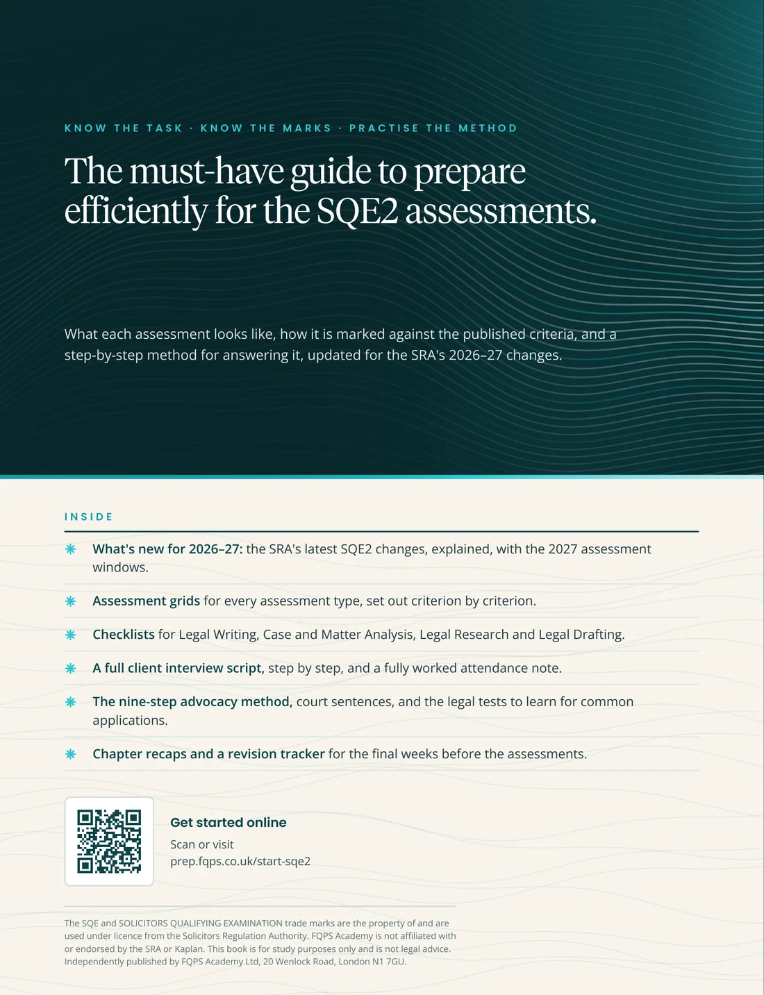 Back cover of Written & Oral Skills for SQE2
